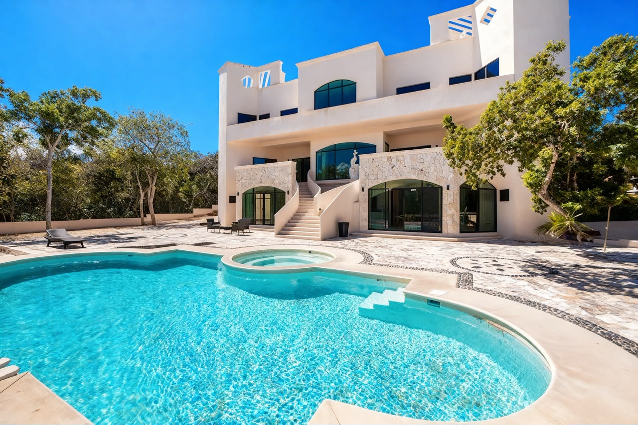 Villa privada cerca del mar en la Riviera Maya para bodas y eventos